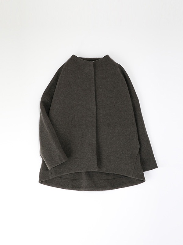press wool short coat