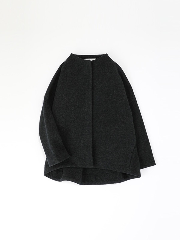 press wool short coat