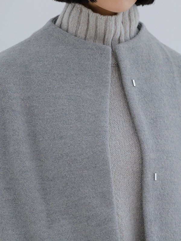 press wool short coat