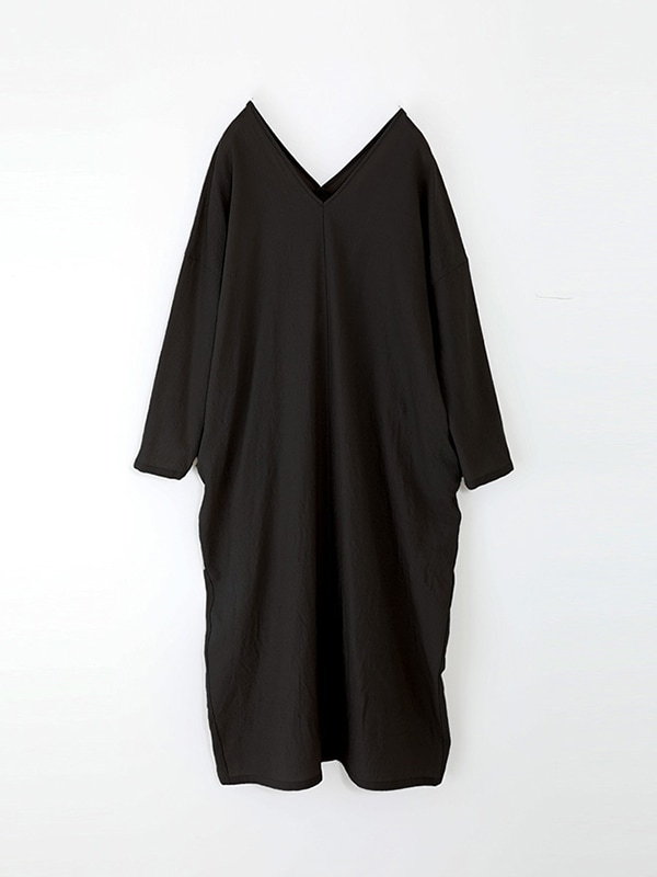 evam eva｜wool v neck one-piece｜ladies',one-piece