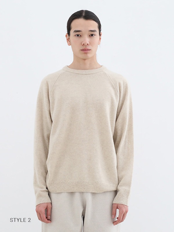 press wool raglan pullover [men's]