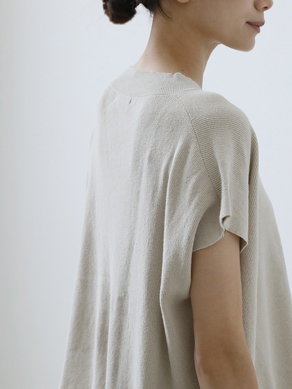 cotton ramie v neck vest