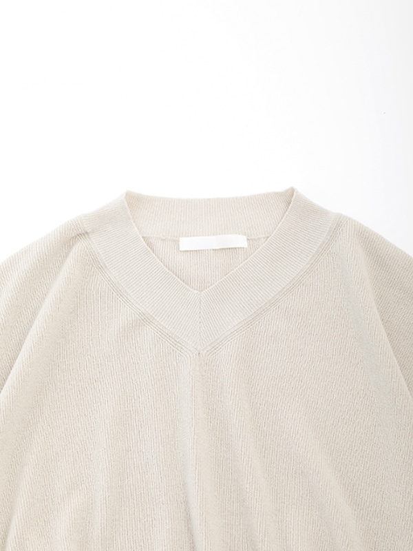 cotton ramie v neck vest