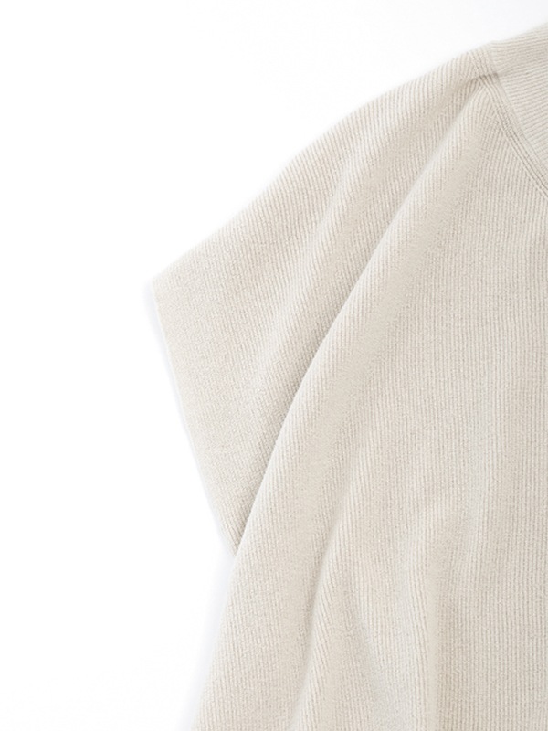 cotton ramie v neck vest