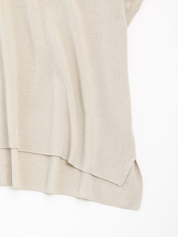 cotton ramie v neck vest