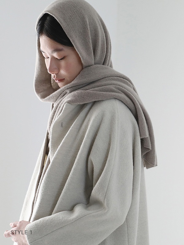 楽天市場】evam eva(エヴァムエヴァ) カシミヤ ループストール