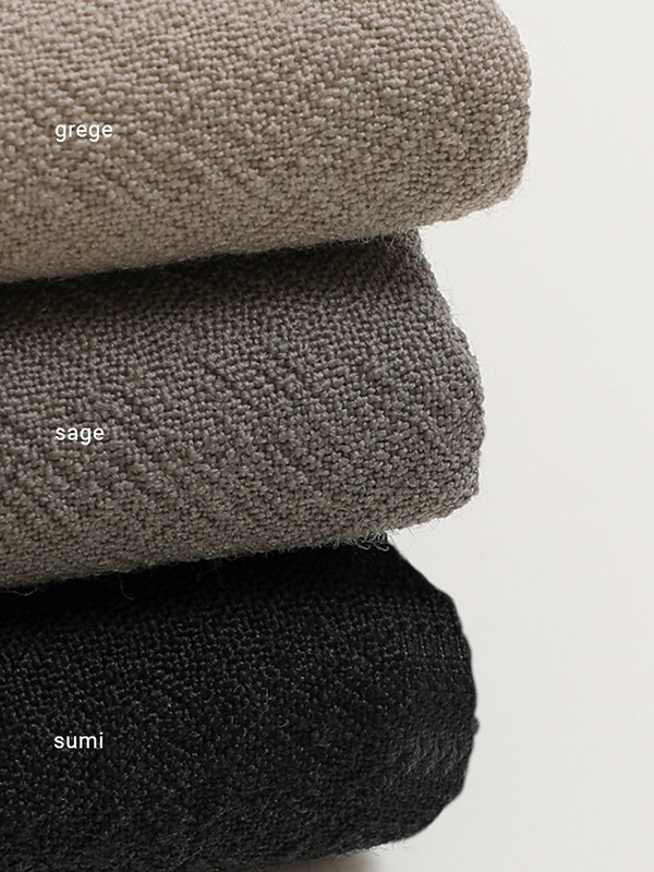 wool no collar shirt