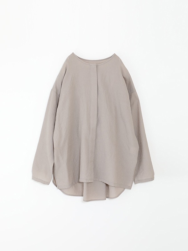 wool no collar shirt