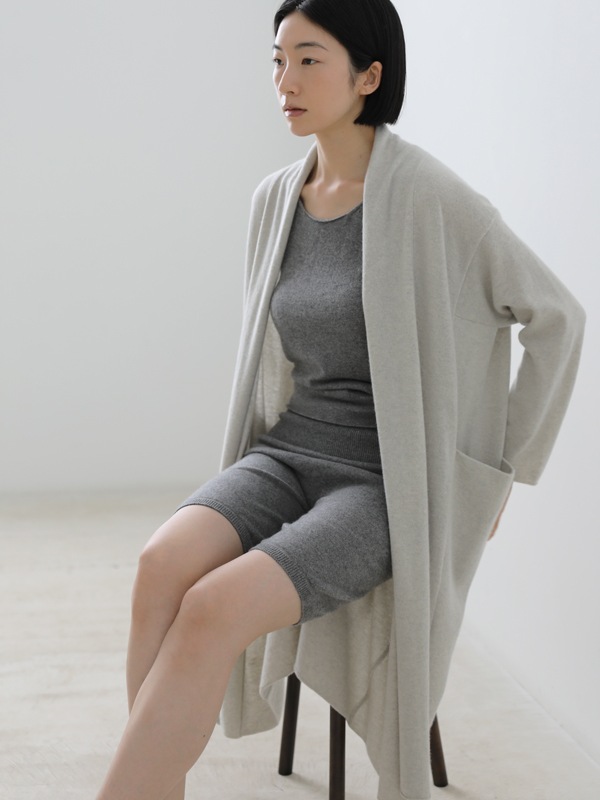 cashmere rib inner pants