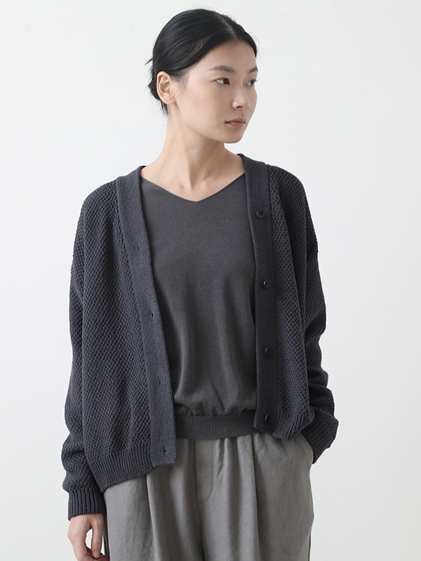 トップス evam eva E241K052 cardigan evam eva｜cotton cardigan｜ladies',tops