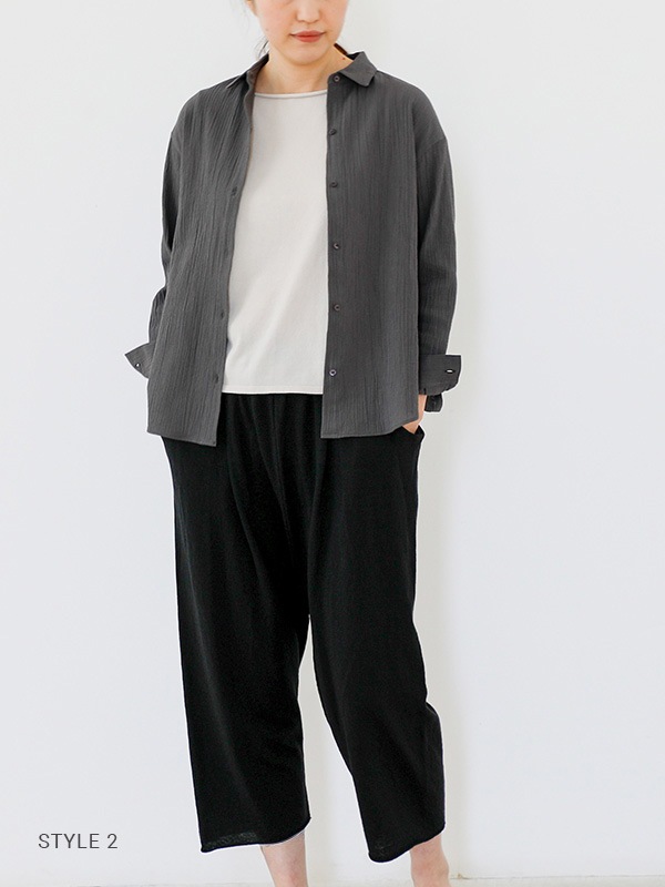 シャツ+ブラウス(長袖+七分) evam eva 2021AW cotton wool shirt evam eva - evam eva 2021AW cotton wool shirtの通販 by Rinnel's