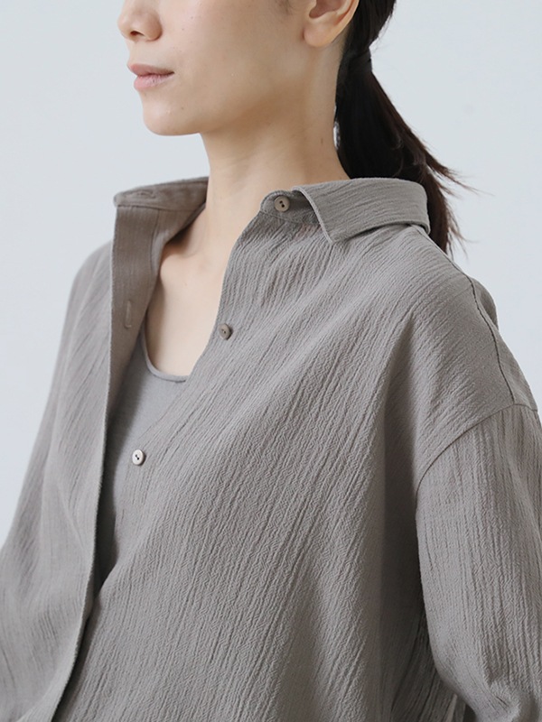 evam eva｜cotton shirt ｜ladies',tops