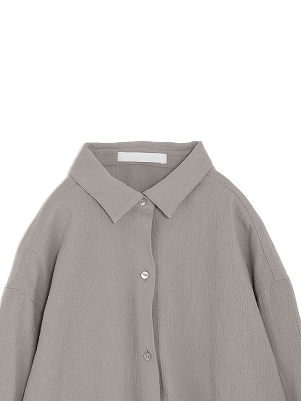 シャツ+ブラウス(長袖+七分) evam eva 2021AW cotton wool shirt evam eva - evam eva 2021AW cotton wool shirtの通販 by Rinnel's