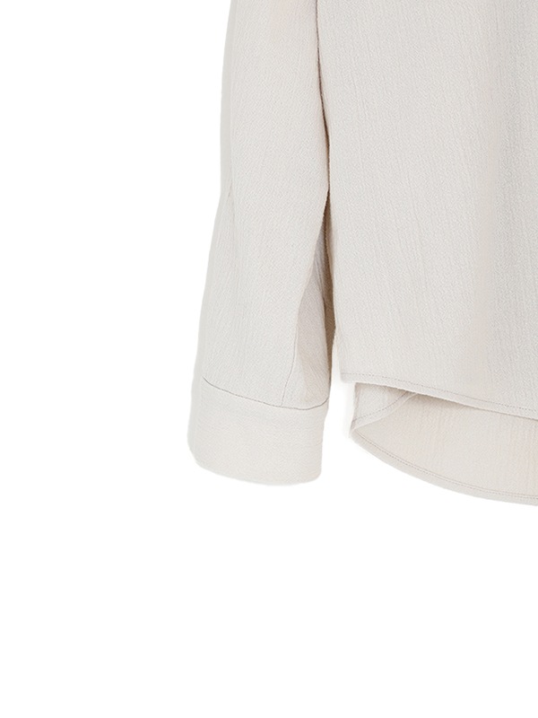 cotton no collar shirt