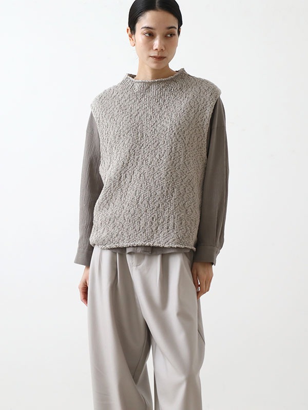 cotton no collar shirt