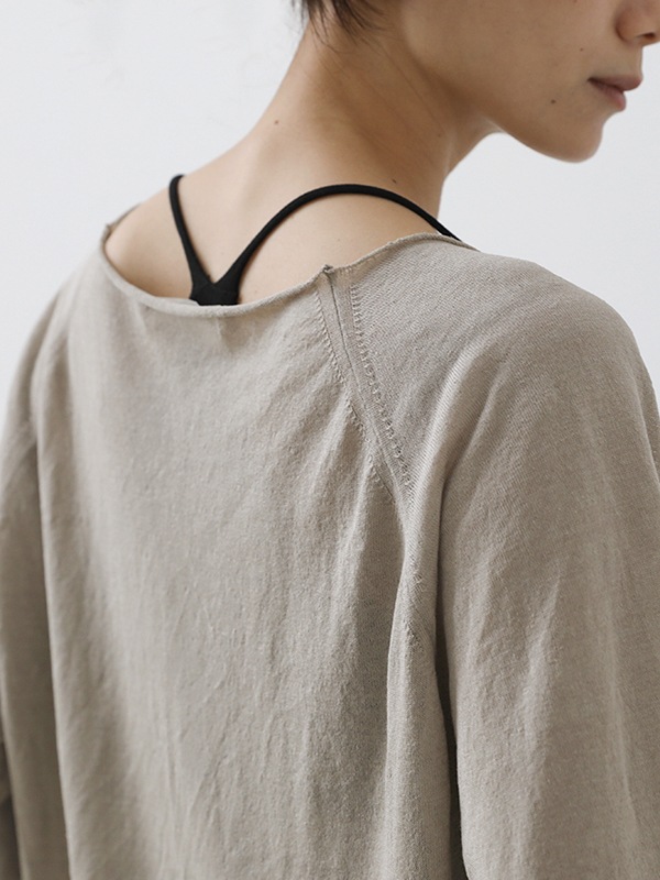 新品　evam eva リネンラグランプルオーバー evam eva｜linen raglan pullover｜ladies',tops