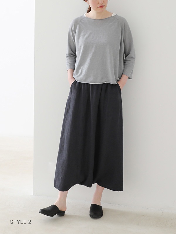 linen raglan pullover