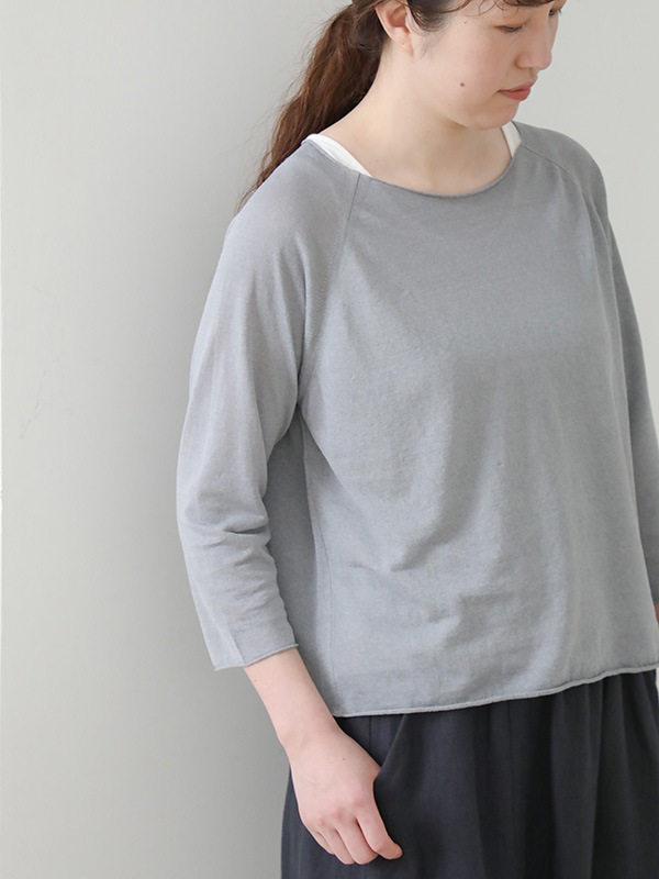 linen raglan pullover