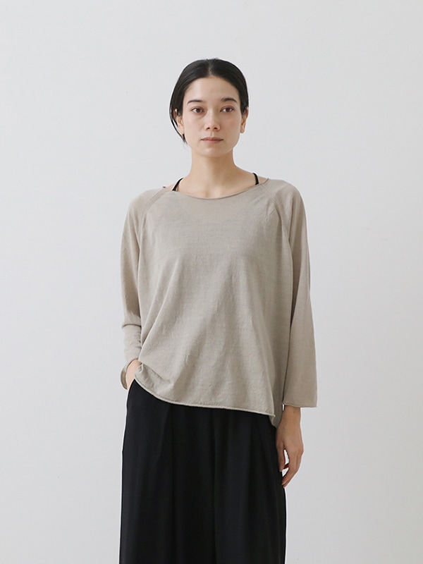 新品　evam eva リネンラグランプルオーバー evam eva｜linen raglan pullover｜ladies',tops