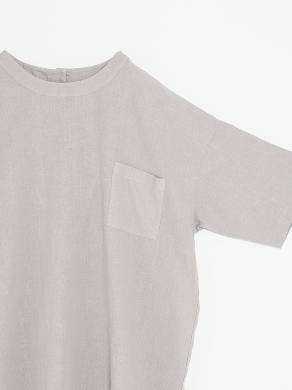evam eva｜water linen half sleeve pullover [men's]｜men's