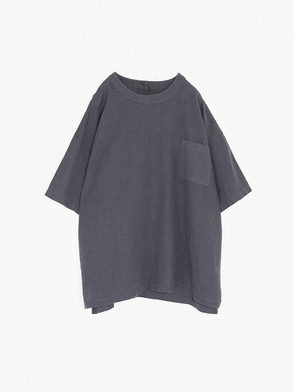 evam eva｜water linen half sleeve pullover [men's]｜men's