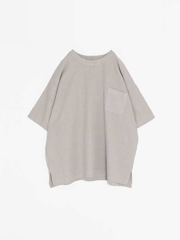 evam eva｜water linen half sleeve pullover [men's]｜men's