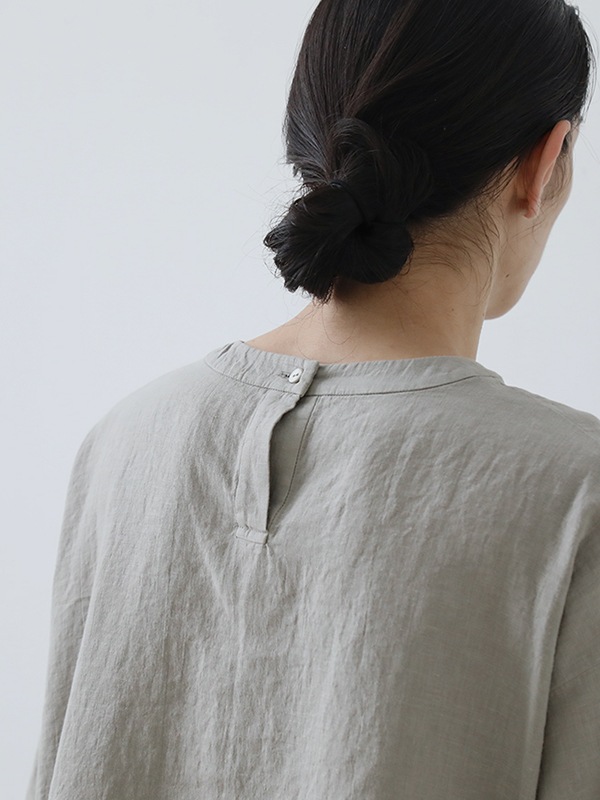 evam eva｜water linen half sleeve pullover [men's]｜men's