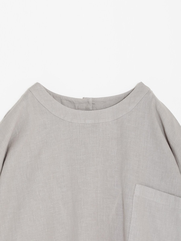 water linen half sleeve pullover [men's]