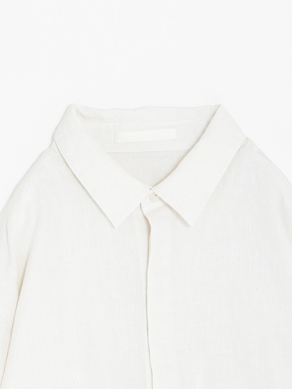 evam eva｜water linen shirt [men's]｜men's