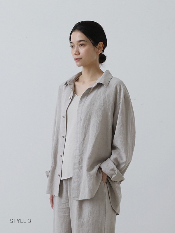 evam eva water linen shirts ウォーターリネンシャツ evam eva｜water linen shirt [men's]｜men's