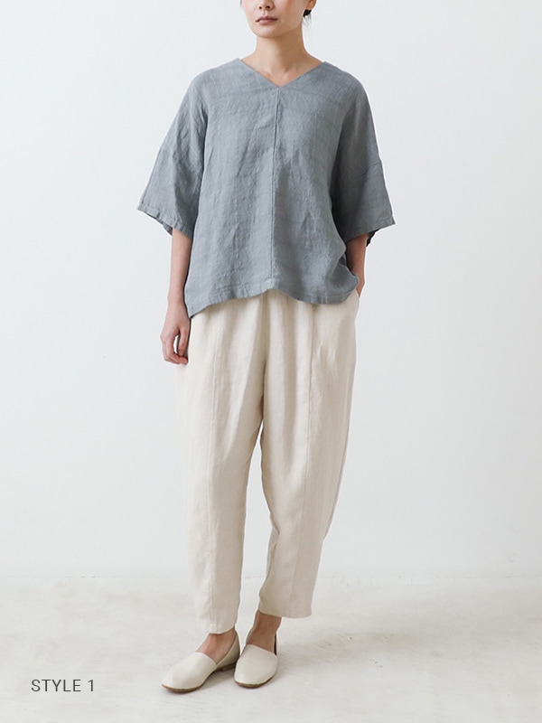 evam eva｜linen stitches pullover｜すべての商品
