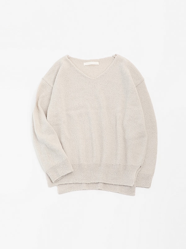 evam eva【アルパカウールVネック】 evam eva｜wool alpaca pullover｜すべての商品