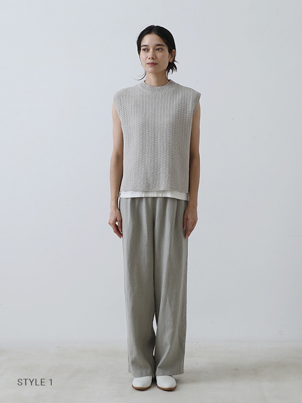 パンツ 25SS evam eva water linen culotte pants evam eva｜water linen wide pants｜ladies',bottoms