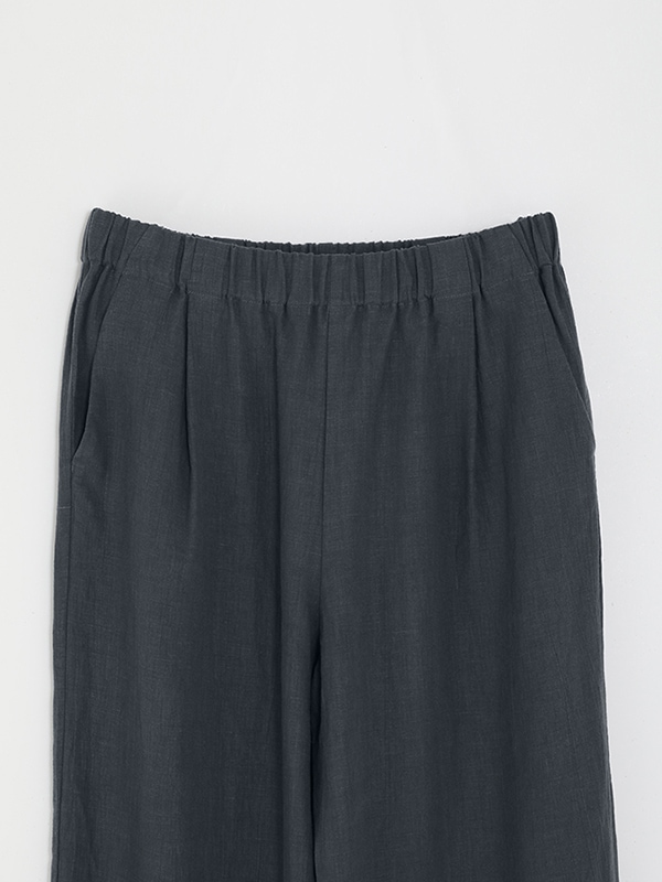 evam eva｜water linen wide pants｜ladies',bottoms