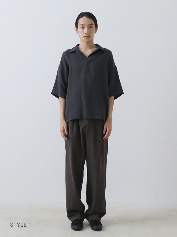linen polo shirt [men's]