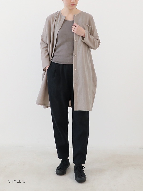 パンツ evam eva linen cotton tuck pants evam eva｜linen cotton tuck pants｜ladies',bottoms