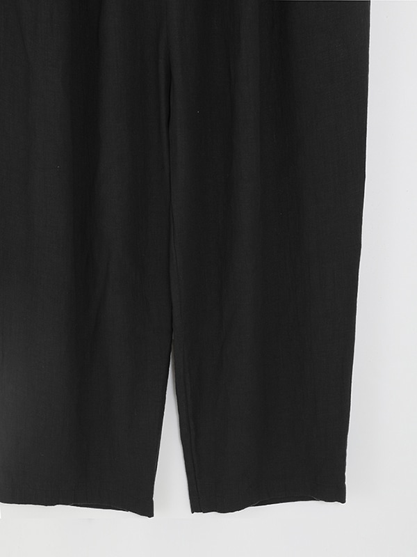 evam eva｜water linen tuck pants｜ladies',bottoms