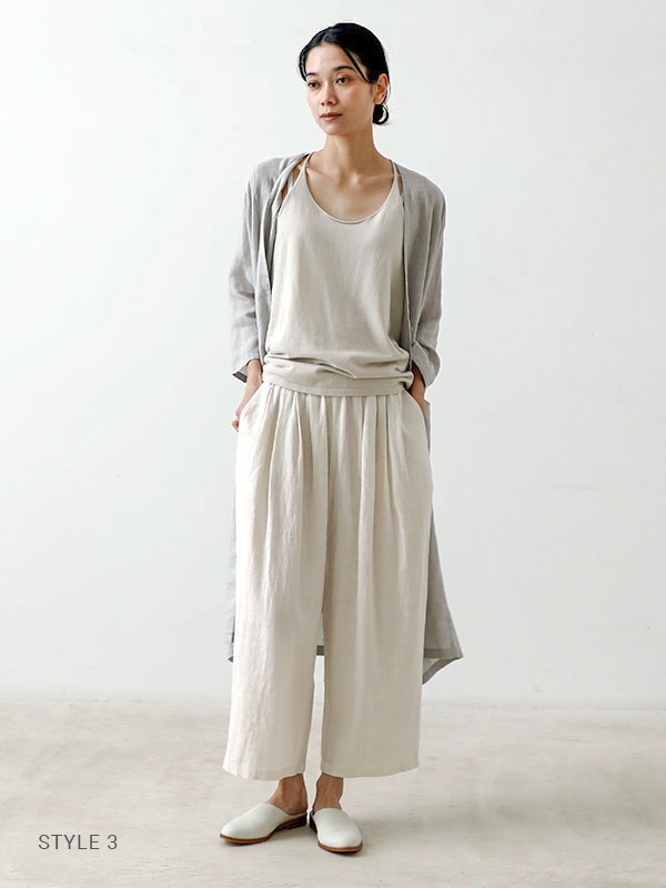 パンツ 25SS evam eva water linen culotte pants evam eva（エヴァムエヴァ） water linen culotte pants E253T018