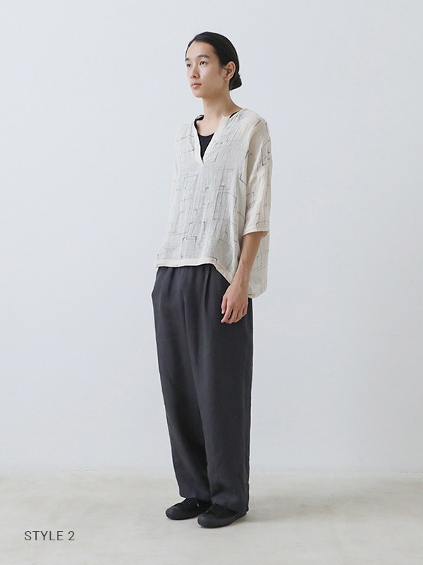 linen wide pants