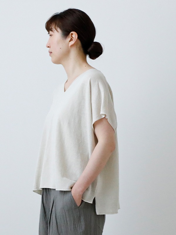 evam eva ニットベスト evam eva｜linen vest｜すべての商品