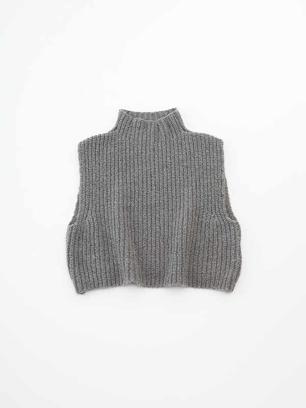evam eva｜wool alpaca aze vest｜すべての商品