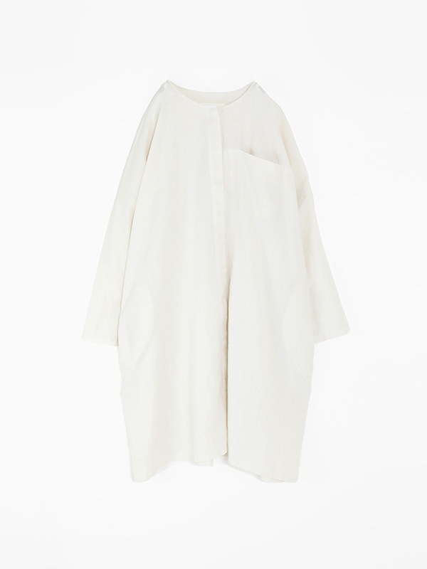 evamevaエヴァムエヴァ water linen tunic SIZE M evam eva｜water linen tunic shirt｜ladies',tops