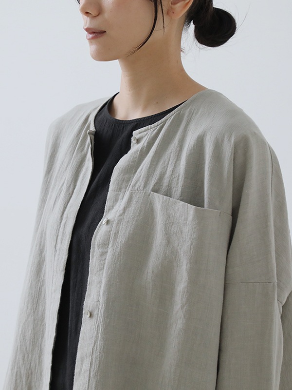 evam eva｜water linen tunic shirt｜ladies',tops