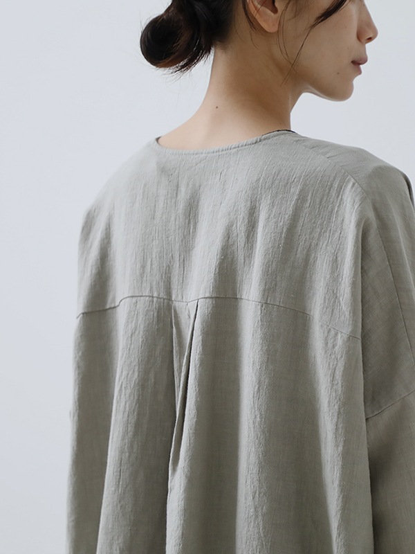 evam eva｜water linen tunic shirt｜ladies',tops