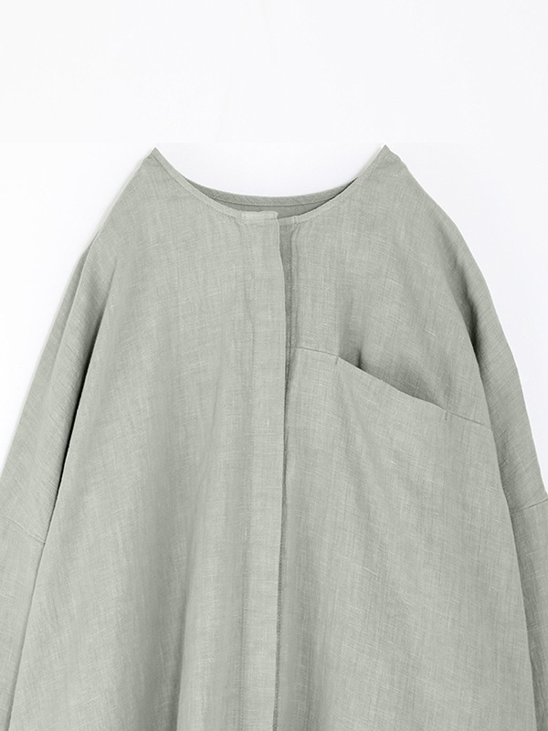 evam eva｜water linen tunic shirt｜ladies',tops