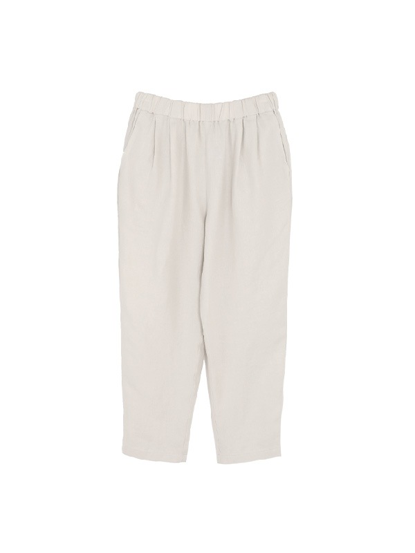 linen tuck pants