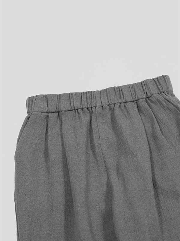 evam eva｜cotton wool tuck pants｜ladies',bottoms