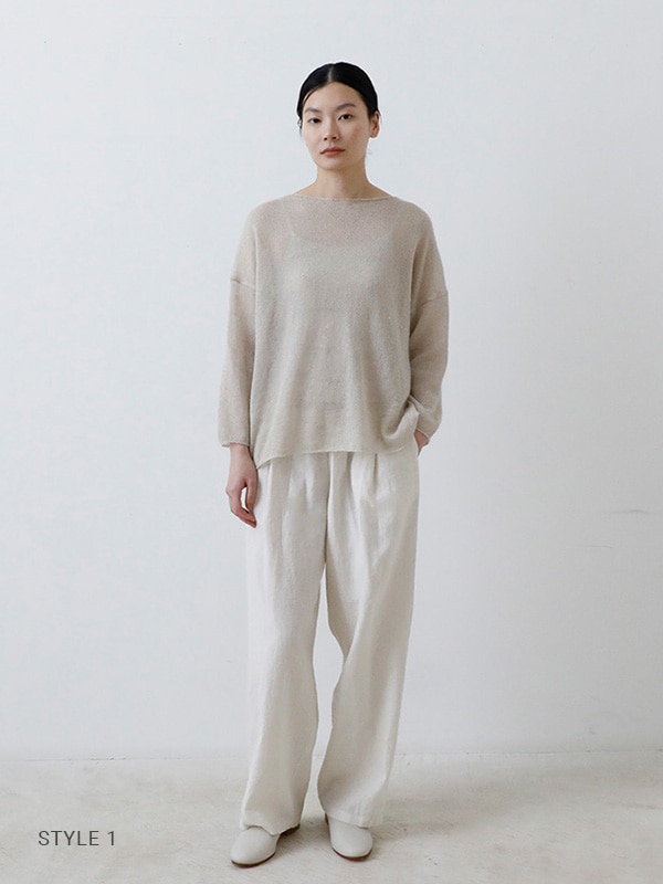 evam eva｜mohair silk pullover｜すべての商品