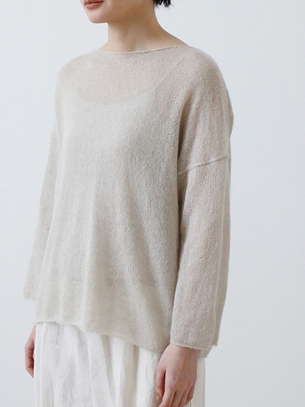 evam eva｜mohair silk pullover｜すべての商品