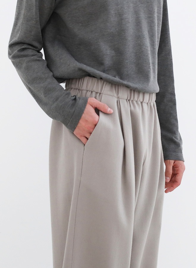 wool wide pants [men's]